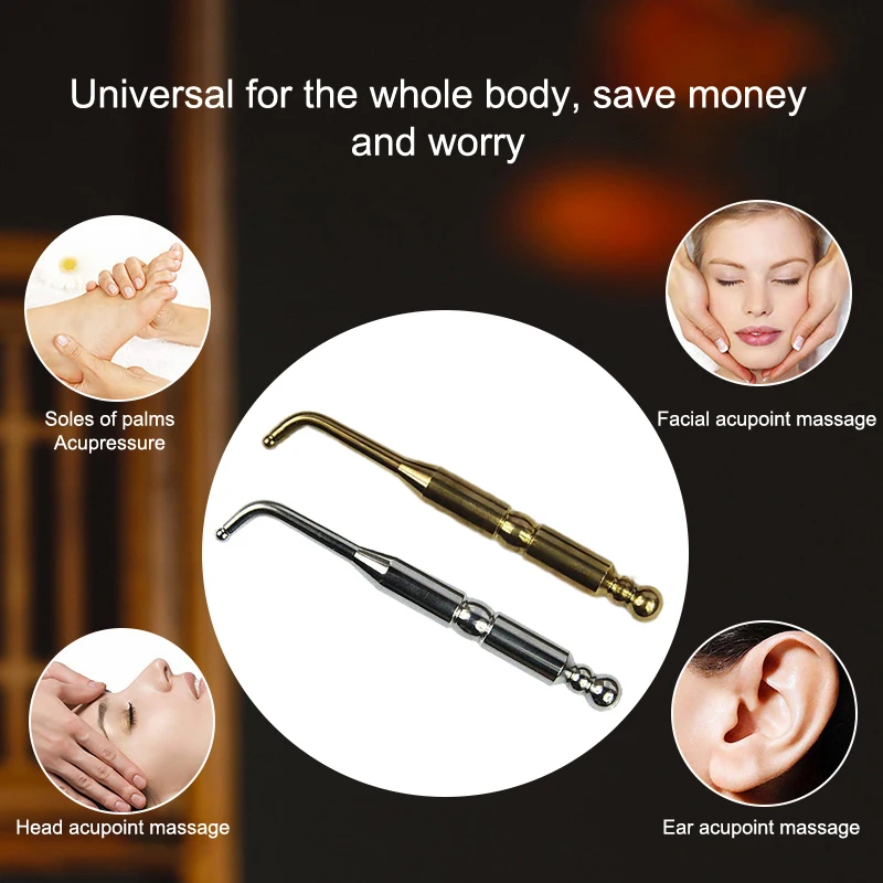 Acupuncture Pen Reflexology Tools Acupressure Pen Stainless Steel Massage Pen Reflexology Pressing Point Massager Tool For Body