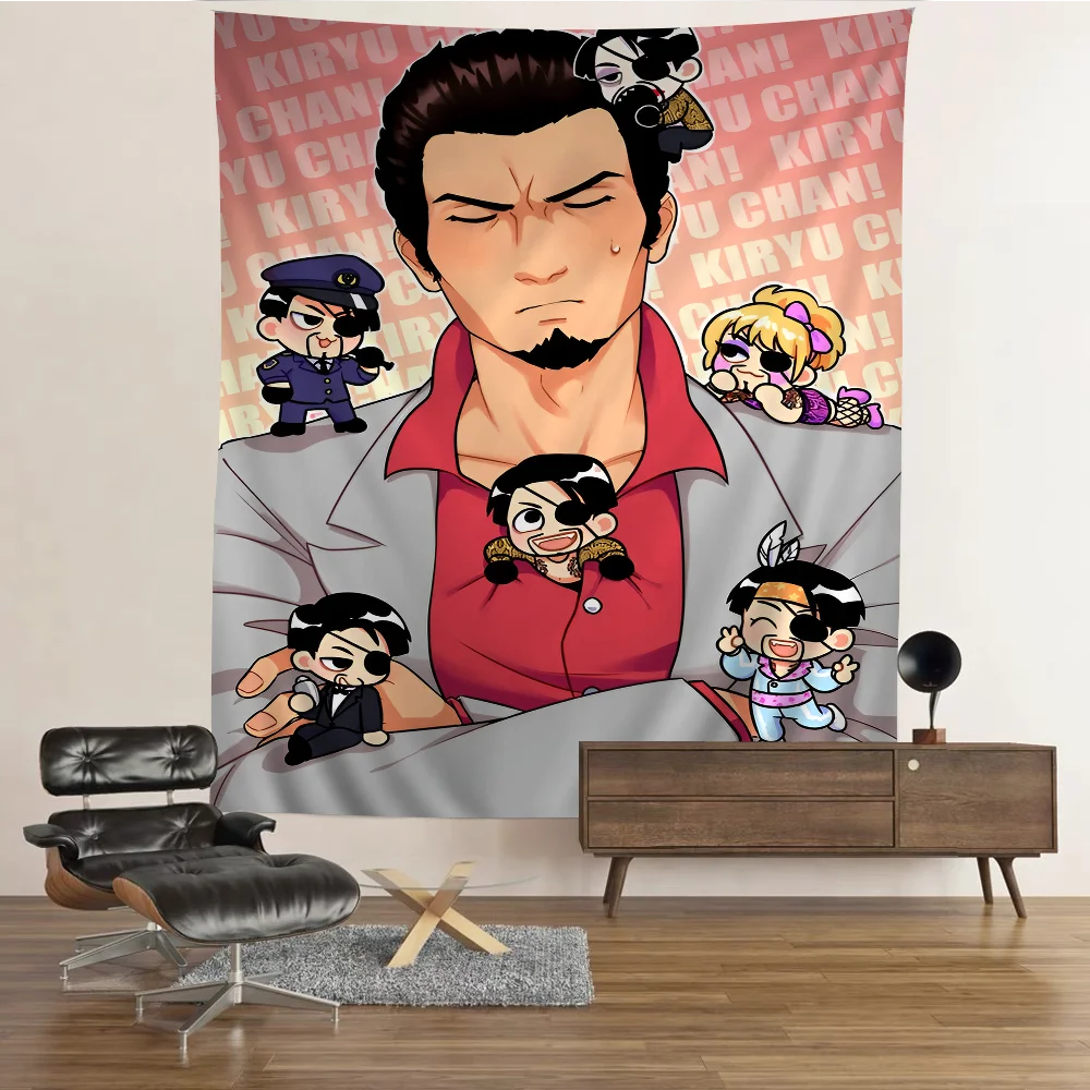 

Y-Yakuza Like A D-Dragon Game Anime Tapestry Indian Buddha Wall Decoration Witchcraft Bohemian Hippie Wall Hanging Sheets