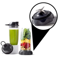 Replacement 24Oz Cup With Lids & Twist Blade For Nutribullet NBF70500 Extractor Blade 1200W Blender Motor Base