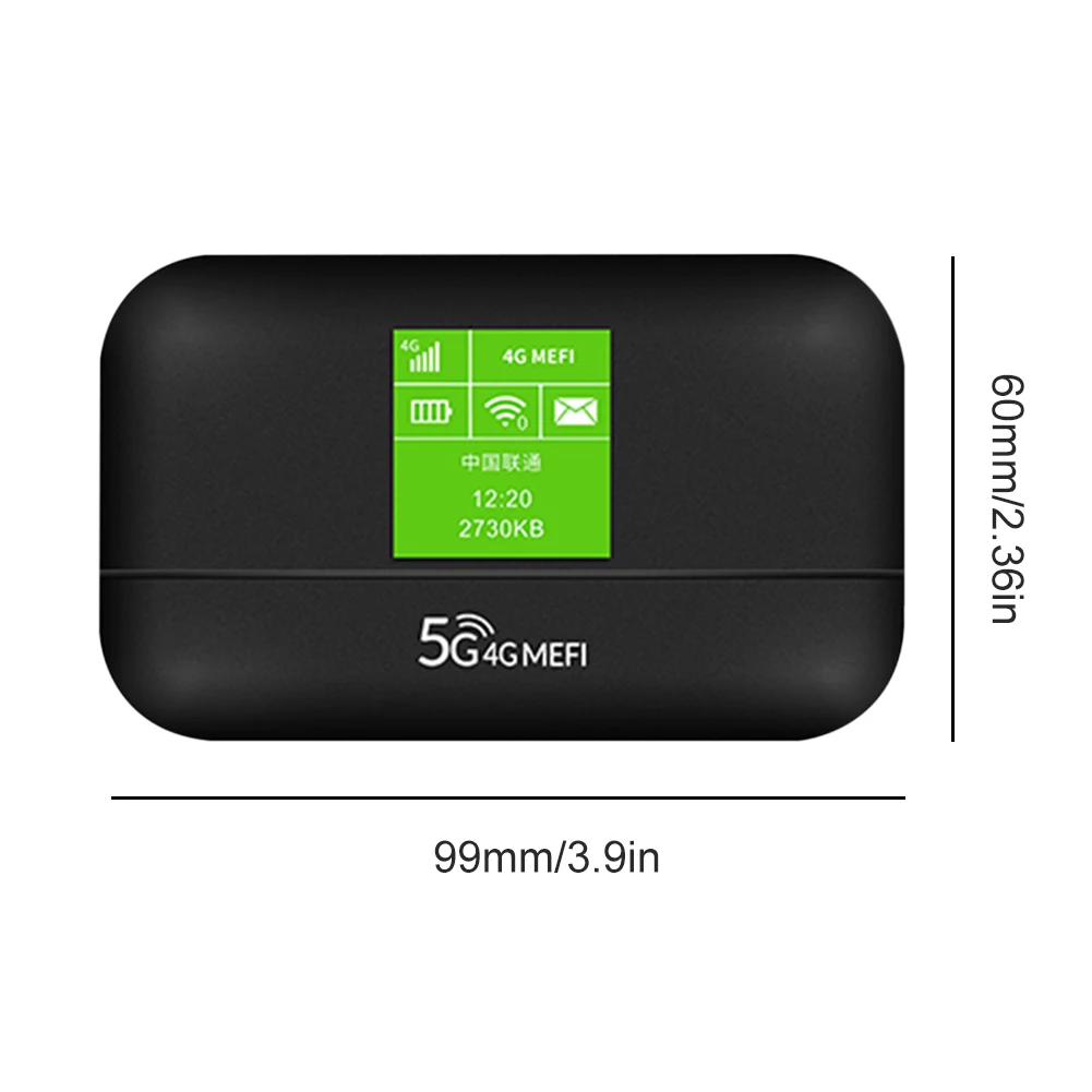 Portátil 4G LTE WiFi Router, Modem, 150Mbps, USB, Cartão SIM, Indicador LCD, bolso Mifi, Hotspot, 3000mAh