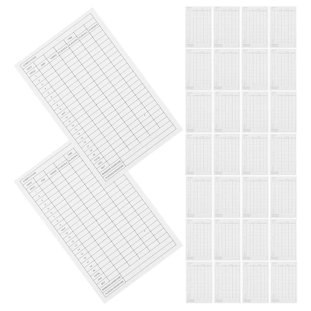 

35Pcs Golf Scorecard Set Waterproof Coated Paper for Tournament Golf Score Management and Stats Recording