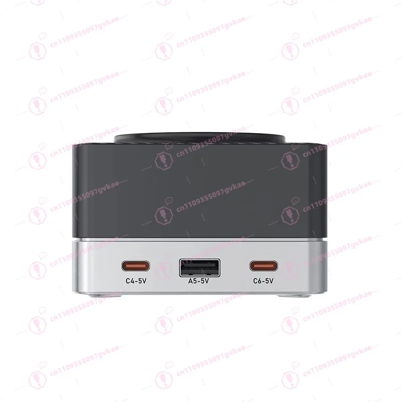 7Q 6 Port Smart Display with Multi Port Charging Ultra Fast Wireless Charging Phone/Tablet/Laptop Charger