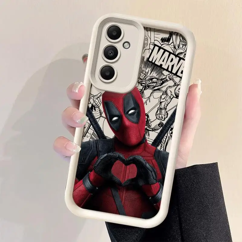 Phone Case for Samsung Galaxy A15 A25 A35 A55 A51 A71 A72 A73 A52 A52s A53 A54 5G TPU Silicone Soft Marvel Deadpool