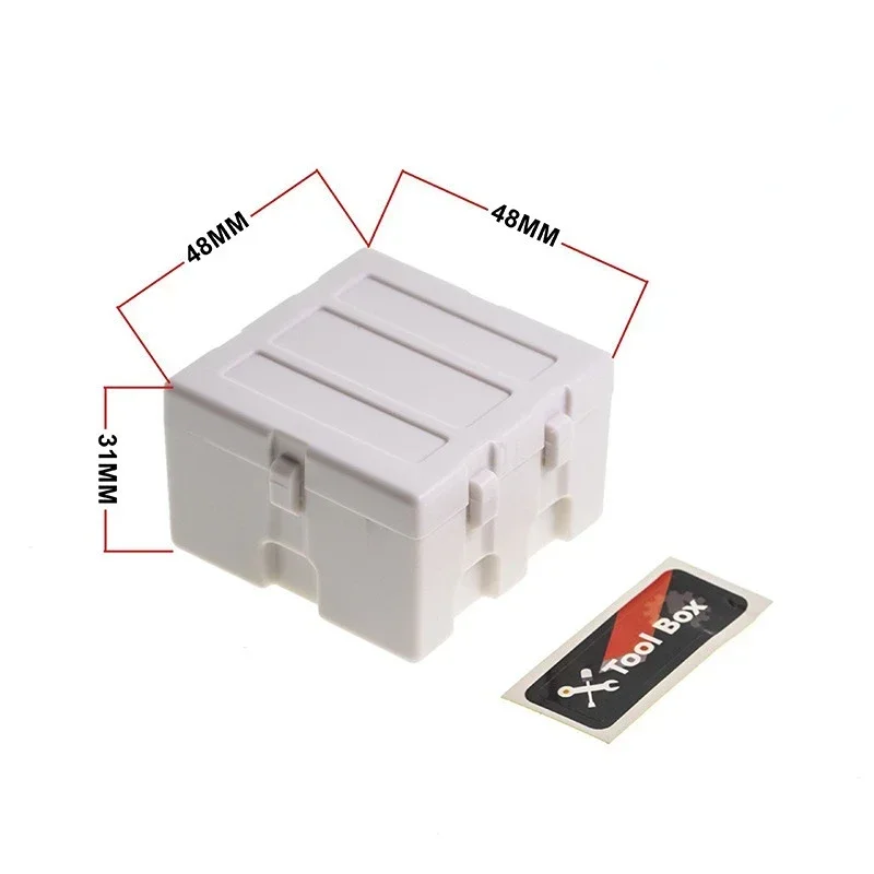 5Pcs RC Auto Garagen Simulation Kühlschrank Angeln Lagerung Box Spielzeug 1/10 Skala Zubehör für RC Crawler Axial SCX10 TRX6 TRX4