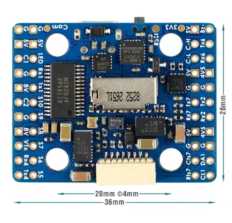 MATEK Mateksys 비행 컨트롤러 H743-MINI V3 FC RC FPV용 OSD BEC 전류 센서 Betaflight 내장