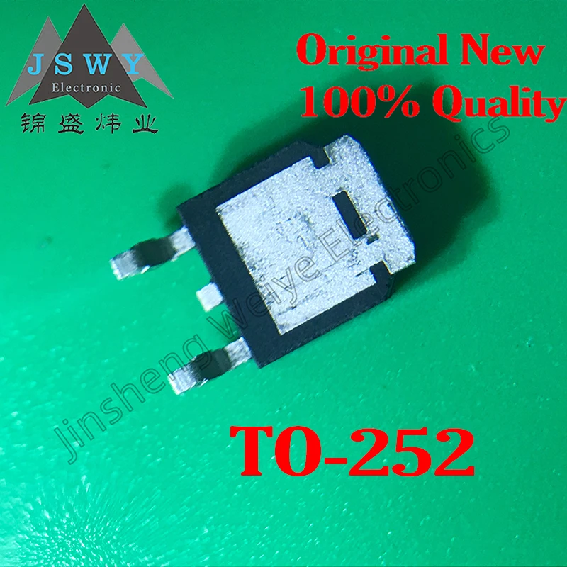 Tubo do efeito de campo do MOS, transistor do poder, BUJ105AD, BUJ303AD, BUJ302AD, BUJ105A, SMD TO-252, transporte novo, 5 PCes