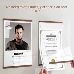 Acrylic Display Board A3 Picture Frame Magnetic License Plate A4 Signboard Poster Acrylic Frame Adhesive Bulletin Board For Wall