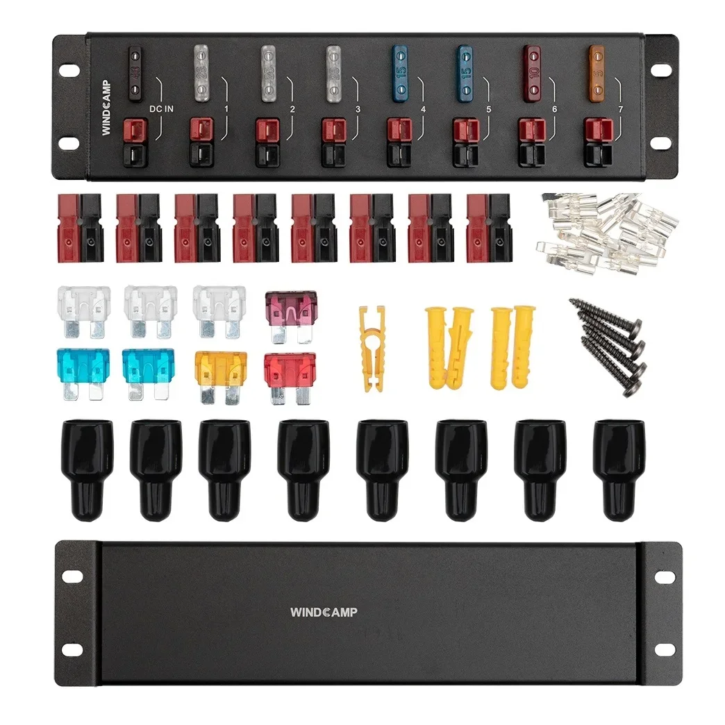 DC36V AP-8S 8 Channel Power Distributor For HF Radio Communication Power Supply Splitter Anderson Powerpole Screw Fixing arduino