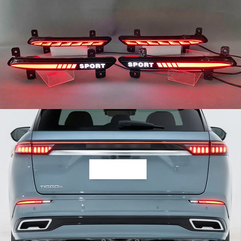 LED For Chery Tiggo 9 Jaecoo J8 Rear Foglight rear bumper foglight foglamp fog light Brake lights