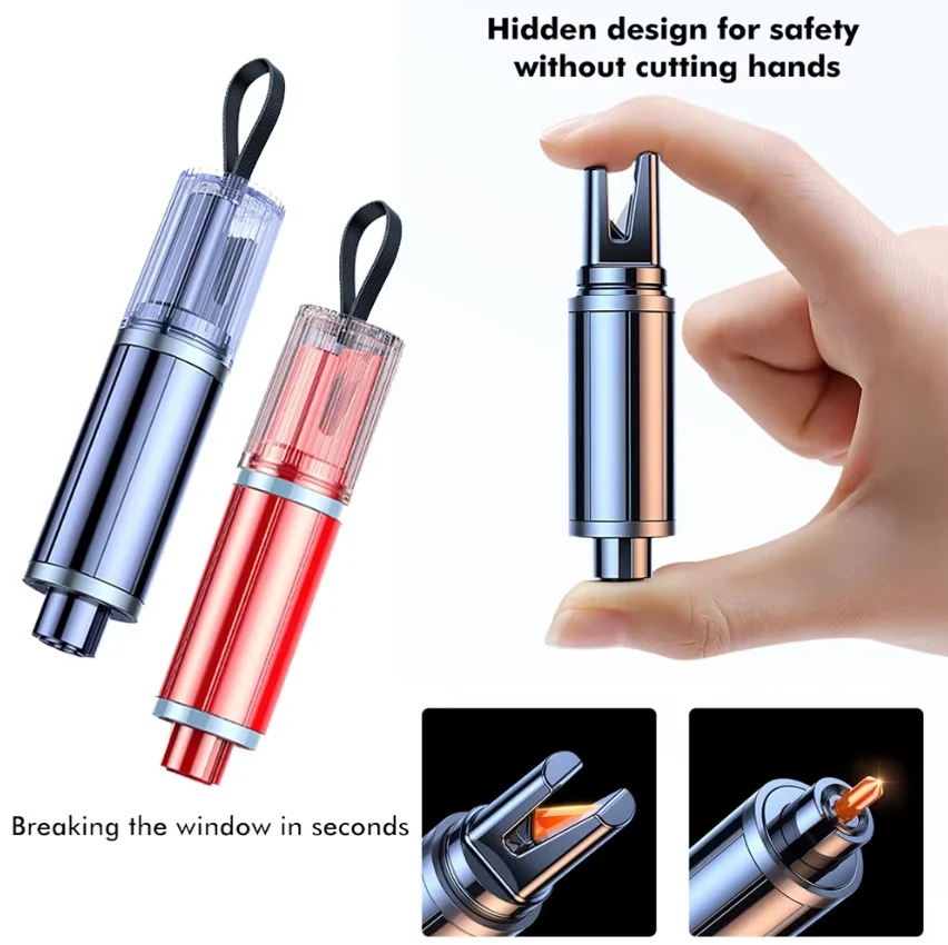 2 In 1 Safety Hammer Escape Car Life-saving Escape Hammer Window Broken Emergency Glass Breaker Car Accessorie  Emergency Kit