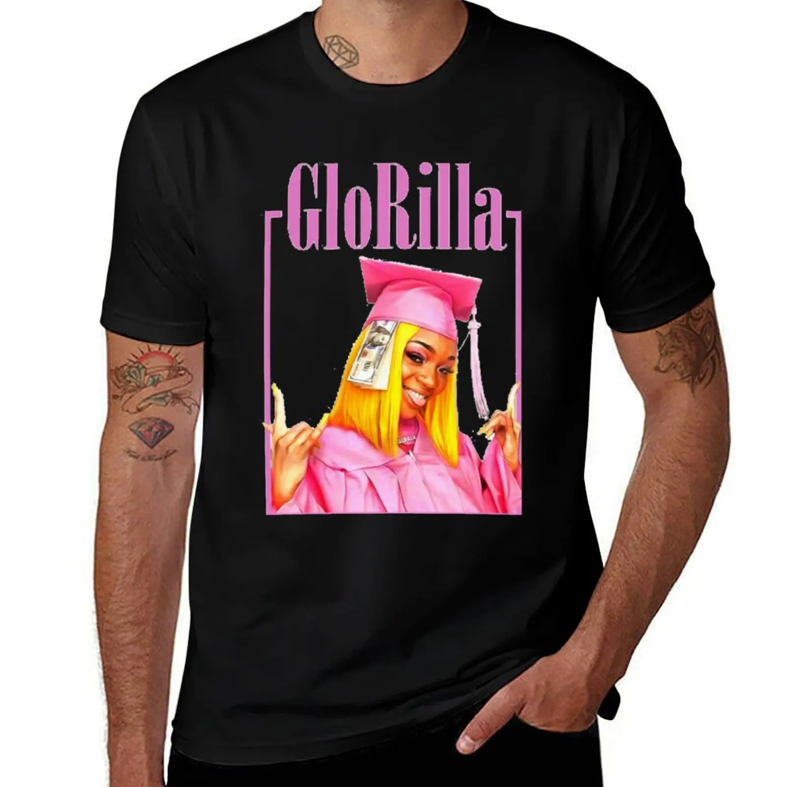 

GLORILLA T-Shirt anime anime clothes Short sleeve tee t shirts for men graphic