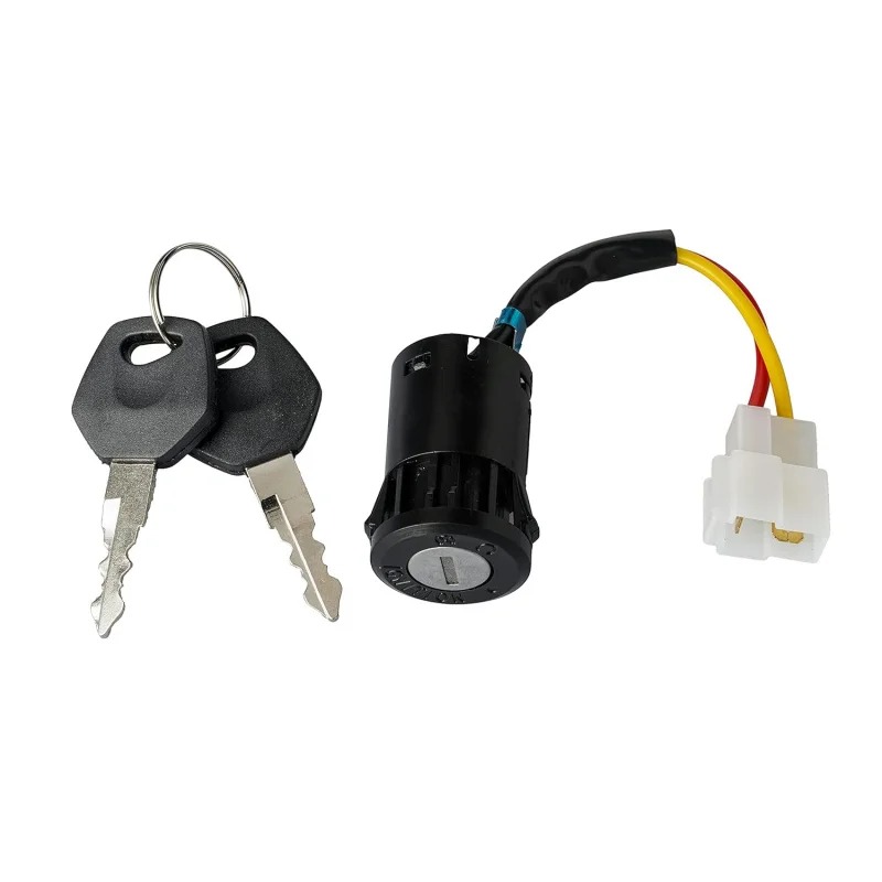 

2-Wire Ignition Key Switch for Kids Electric Ride On Car – On/Off Starter Lock with 2 Keys