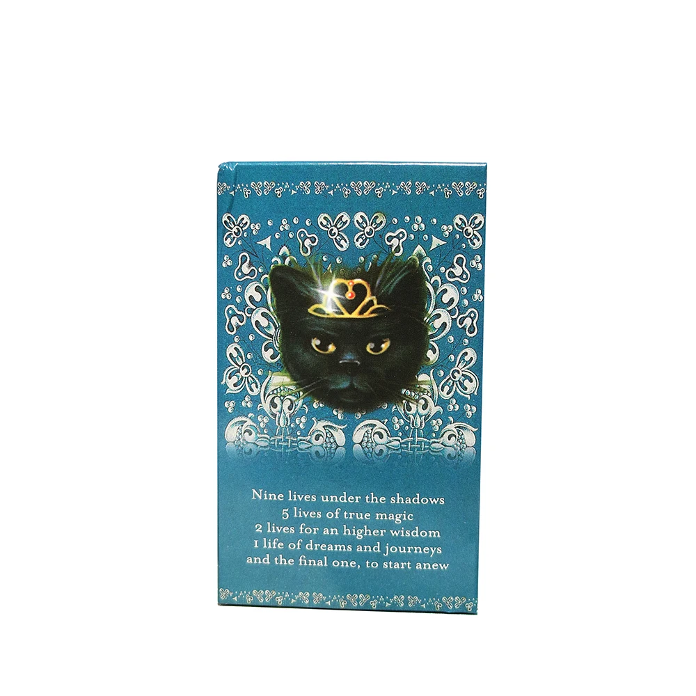 Black Cats Divination Tarot Deck Cards for Beginners Full Spanish Tarot French Italian English and German PDF Guide Board Game