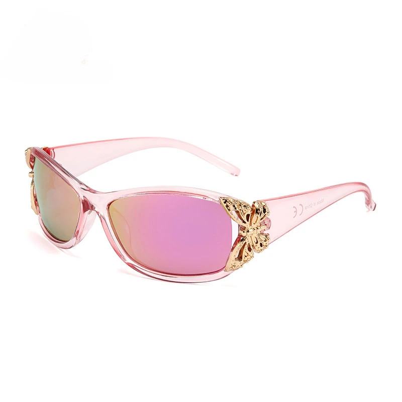 The new Y2K European and American fashion polarizing sunglasses cross border personality butterfly decorative ladies sunglasses