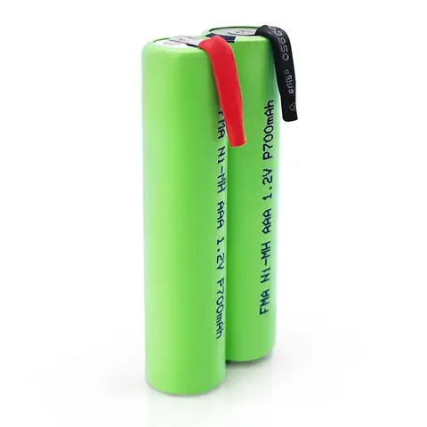 2.4V Ni-MH Battery 2/3AA 700mAh 2/3A 1.3AH AA 1.2-2Ah for Sonicare PowerUp Toothbrush Watepik Barba Shaver Razor Trimmer