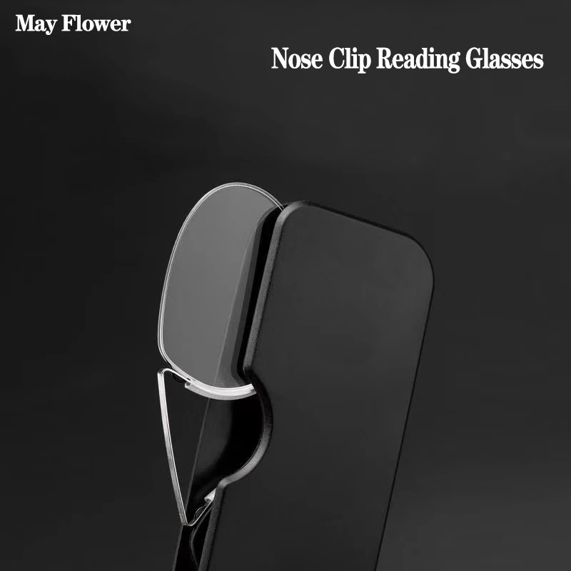 May Flower-gafas de lectura de espuma para hombre, lentes de lectura con Clip Pince-EZ, lupa de espuma, lentes portátiles de aumento sin piernas