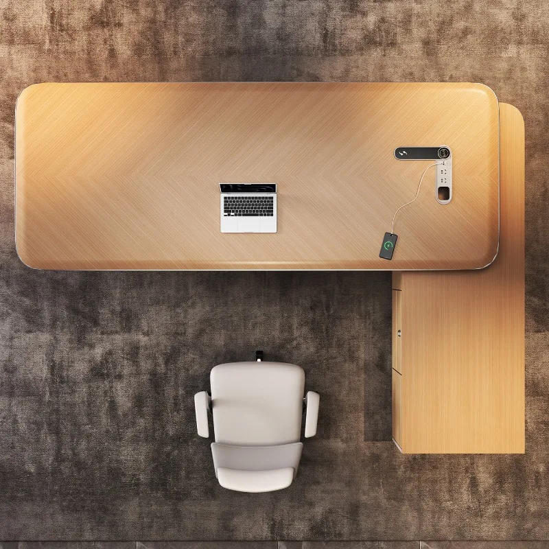 ^Design European Office Desk Wooden Study Modern Computer Gaming Storage Office Desk Organizers Display Tavolo Home Furniture