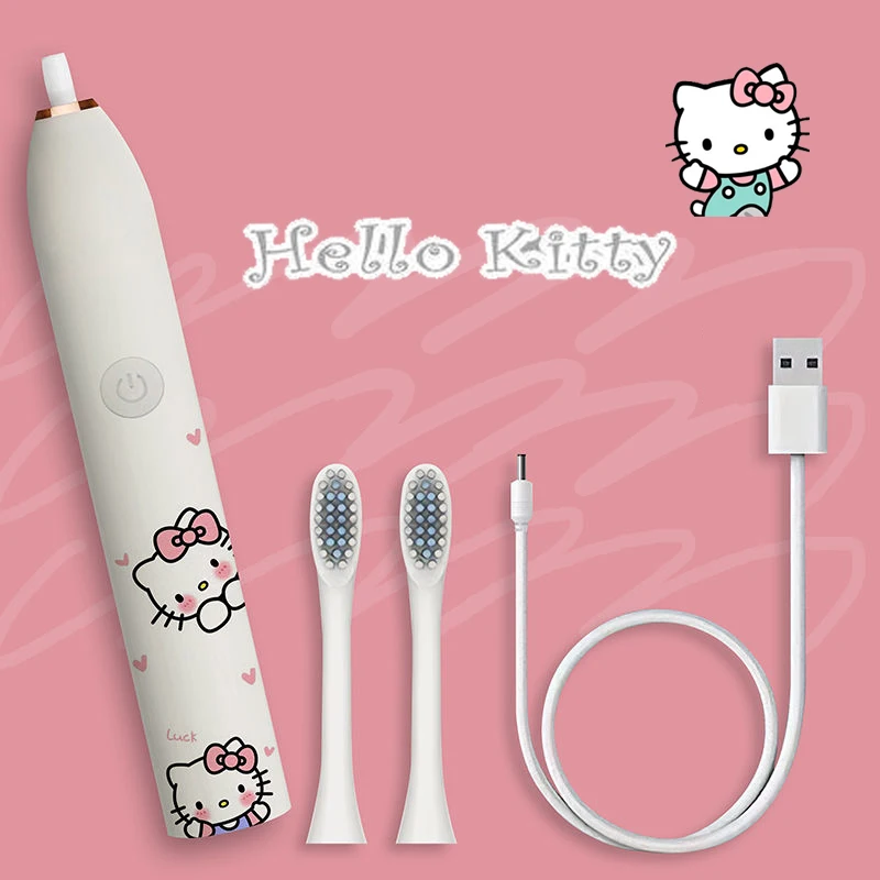 

Cute Hello Kitty Electric Toothbrush Fun Student Waterproof Toothbrush Cartoon Animation Children Toys Gifts