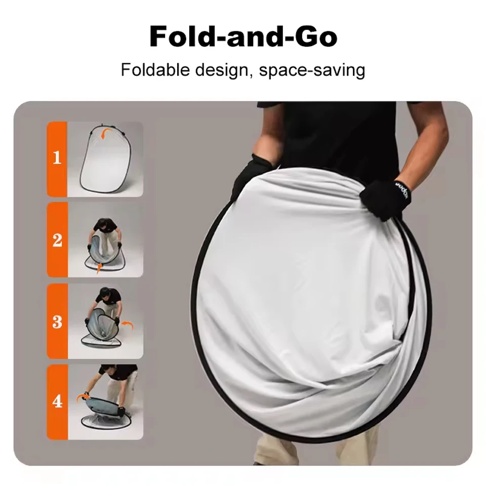 Godox Defocus Texture Collapsible Backdrop for Photography 5 x 6' Collapsible Background