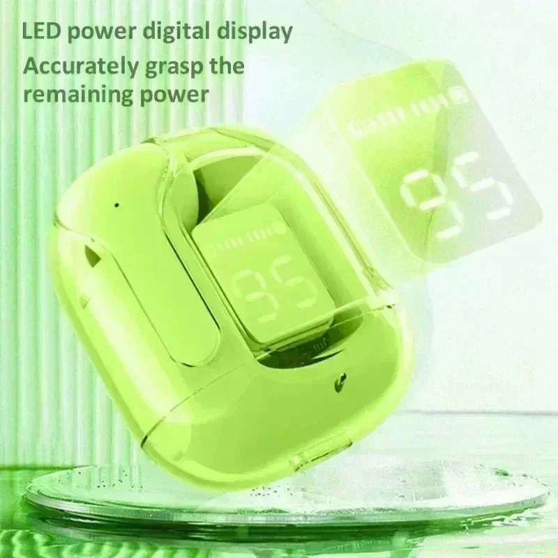 Bluetoothワイヤレスヘッドセット,LED電源付き,デジタルディスプレイ,ステレオサウンド,Xiaomi互換,t2 tws,5.3