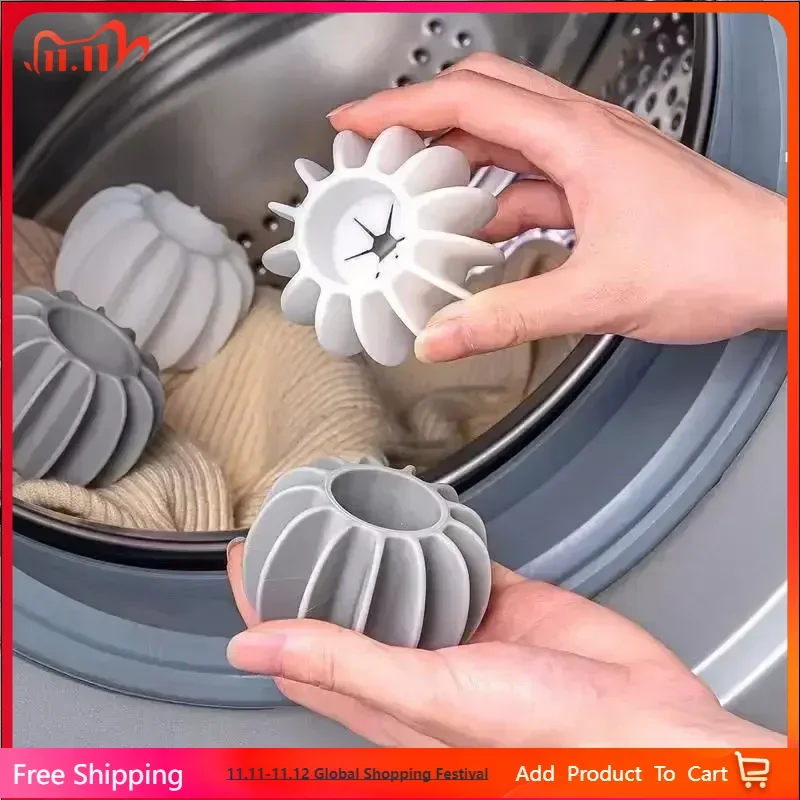 

Многоразовый силиконовый шарик для стирки для удаления шерсти домашних животных, ловушка для одежды и ворса для стиральных машин