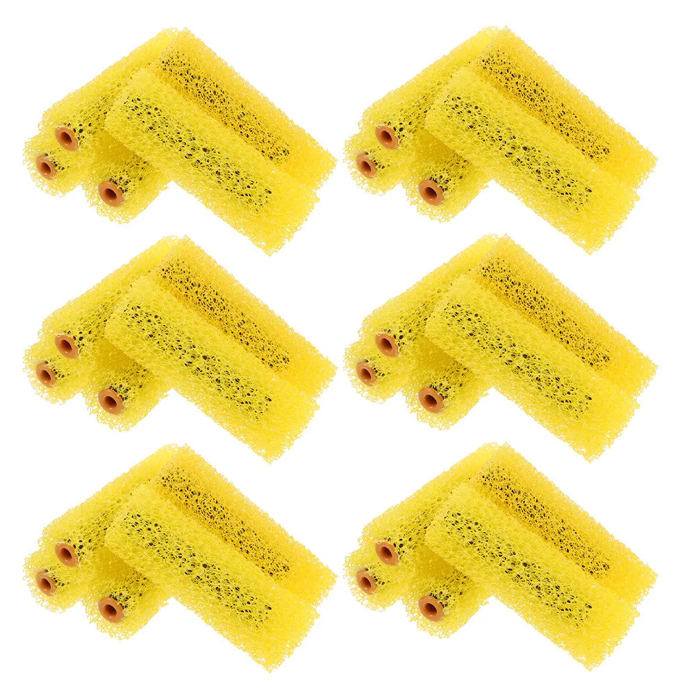 40Pcs Decorative Wall Texture Roller Sponge Brush Patterned Paint Tool for Exterior Surface Painting Wall Paint Roller