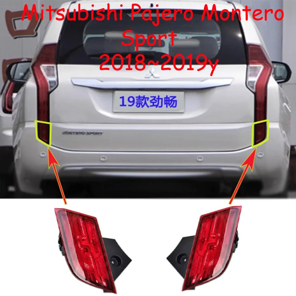 

1pcs car accessories bumper tail light for Mitsubishi Pajero taillight montero Reflector 2018~2020y Taillamp for pajero fog lamp