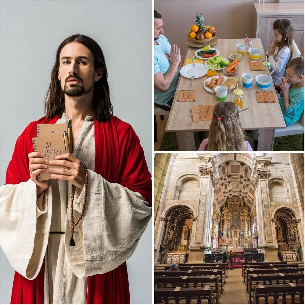 Массовые христианские спиральные блокноты с ручками: идеальные рождественские подарки для церков, изучения Библии и семьи