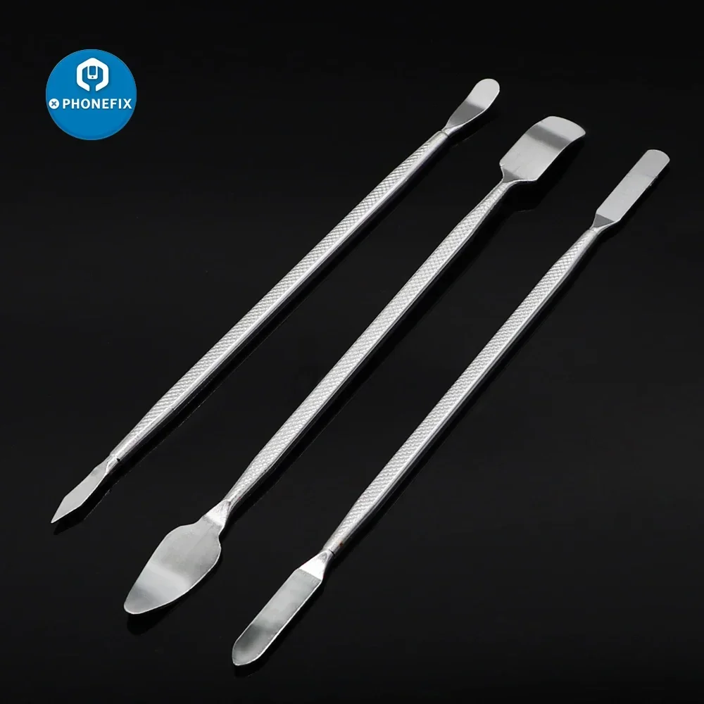 3-delig Roestvrijstalen Duurzame Metalen Pry Spudger Handleiding Koevoet Voor Telefoon Lcd-Scherm Demonteren Opening Reparatie Handgereedschap Set