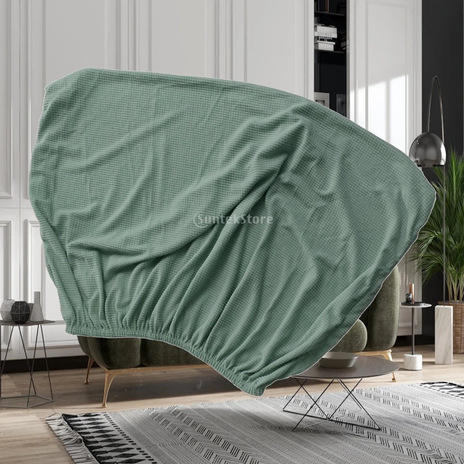 Stretchable Bed Headboard Slipcover for 120cm Headboard Polyester Cover Dustproof Furniture Protector