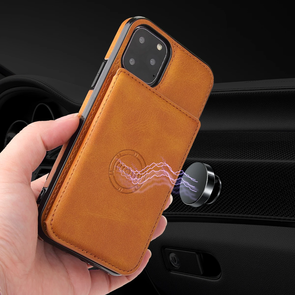 Magnetic Leather Case For iPhone 13 12 11 14 15 Pro Max Wallet Cards Slot SE 2020 2022 X XS XR 7 8 Plus Bag Pocket Stand Cover