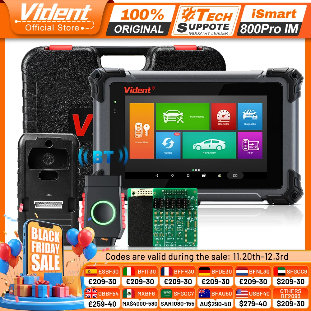¿Qué es el VIDENT iSmart800Pro y por qué es la mejor opción como programador OBD2 para llaves perdidas en vehículos modernos?