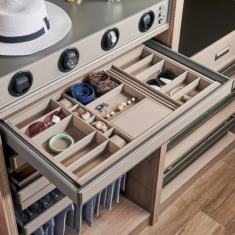 Cloakroom Wardrobe Pull Basket Jewelry Box Drawer Lattice Pump Built-in Pull-up Pants Rack Retractable Slide Rail Source Factory