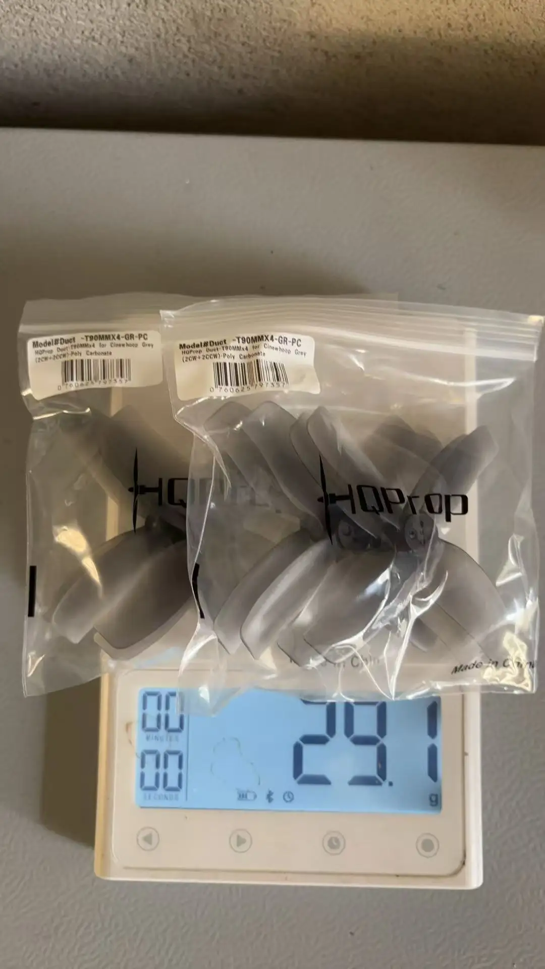HQProp 2/4/8Pairs HQ HQProp DT90 Duct-T90MMX4 Propeller 90mm 3-Blade 1.5mm PC Prop