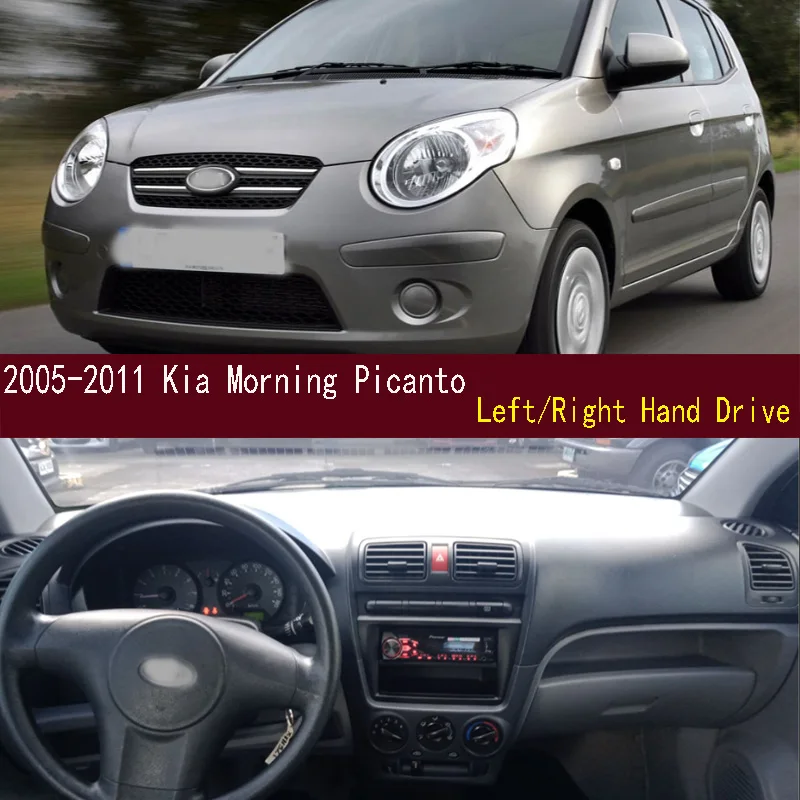 

For 2005-2011 Kia Morning Picanto Dashmat Anti-Slip Dash mat Dashboard Cover Instrument Panel Sunscreen Pad Ornaments