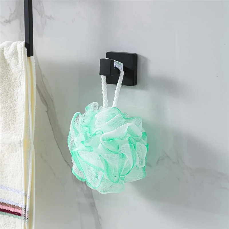 

J1UL1N 5Pcs Towel Bar Set Stainless Steel Towel Ring Bathroom Coat Hook Bathroom Tissue Holder Set.