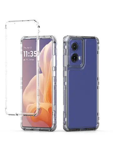 Transparent acrylic 3-in-1 mobile phone case For Moto G85 5G/Moto S50 Neo G35 G34 5G Drop-proof shock-proof effective protection