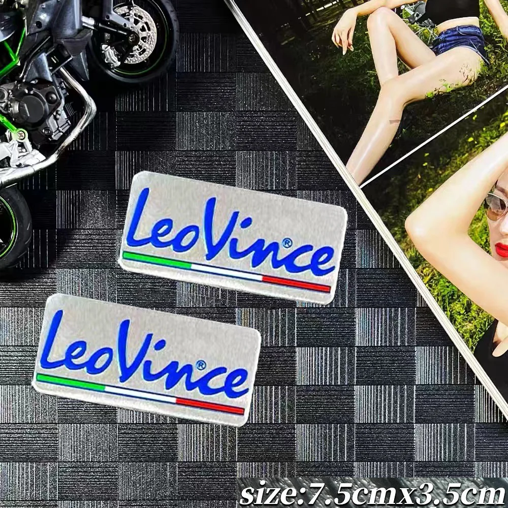 For Leovince Exhaust Metal Sticker Motorcycle Accessories Leo Vince Aluminum SBK Escape Para CF Moto 4Road X3 GP Nero 51MM Style