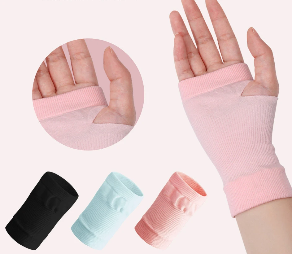 Protectores de palma para deportes y fitness, protectores de muñeca, protectores de muñeca para mujer, fundas para tendones, protectores de muñeca de nailon, palma Glo