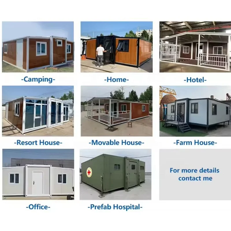 Portable Modular 2 3 Bedroom Container House Cabin Prefab Mobile Garden Readymade Foldable Folding Hotel Homes House