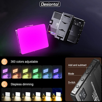 M16  RGB Hot Boot Fill Light Live Photography LED Portable Atmosphere Beauty Mobile Camera Pocket Adjustable Live Streaming DSLR