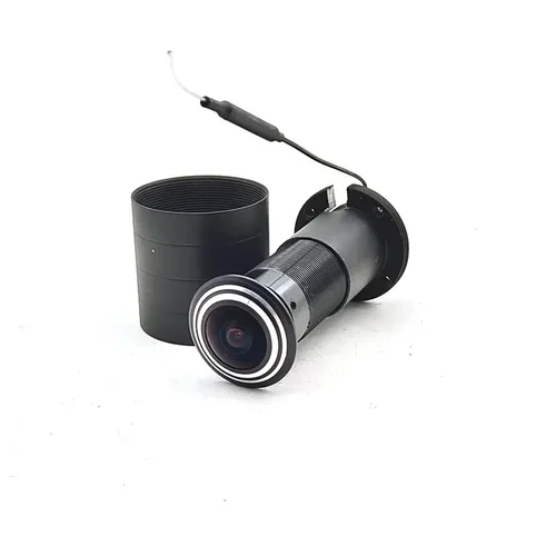 Imagen 2 del producto ICSEE ojo de puerta agujero seguridad 3MP 1,66mm lente gran angular ojo de pez CCTV red Mini mirilla puerta Wifi cámara 5v RTSP Xmeye VMS