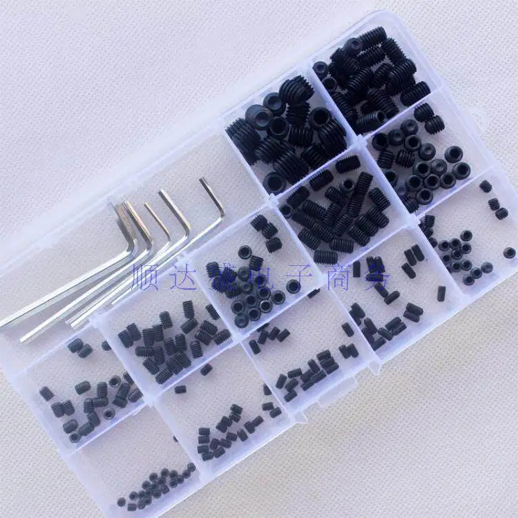12.9 grade flat end tight plug headless hex socket screw flat head machine metric set screw M3 M4 M5