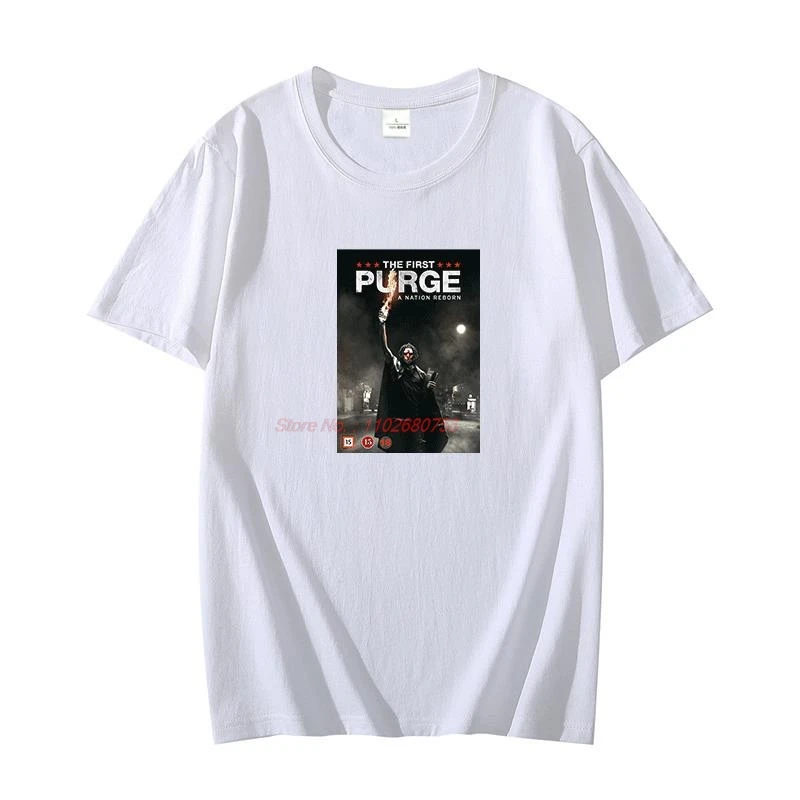 Cool The First Purge Movie Poster Unisex Tshirt Ideal Gift graphic t shirts Tee Top short sleeve t-shirts oversized t shirt