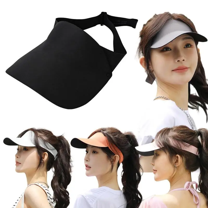 Summer Shell Sunshade Hat UV Protection Use Hair Hoop Sun Hat For Women Outdoor Beach Soft Wide Brim Bucket Caps