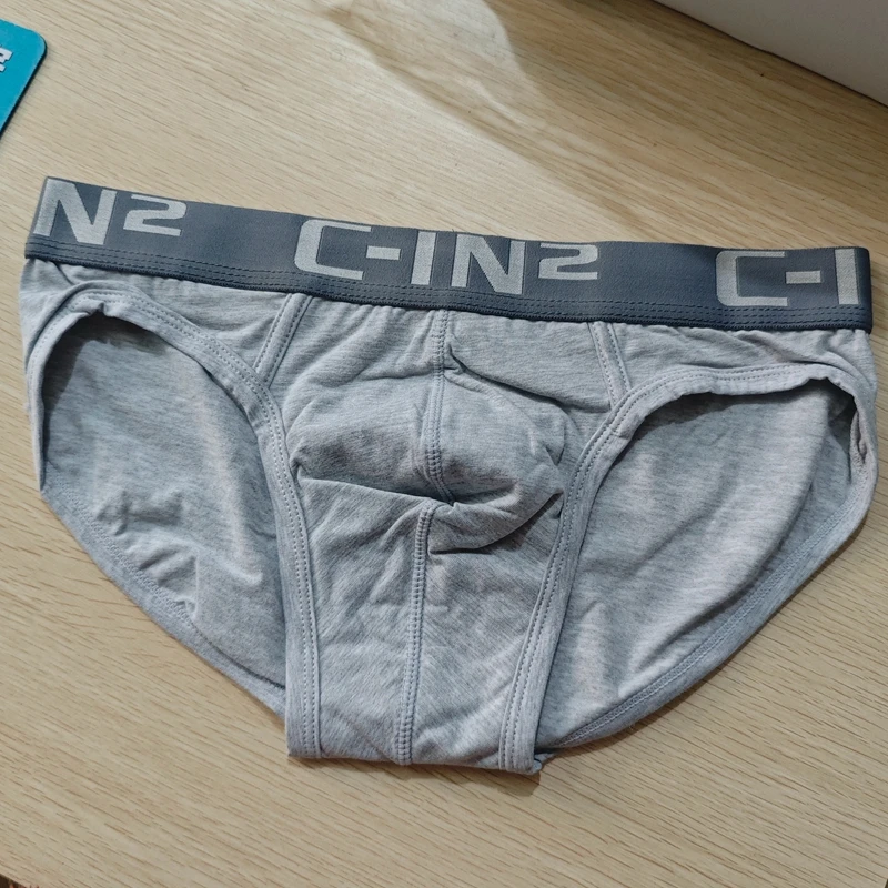 Simple real shot Physical shooting men's underwear briefs fashion pure cotton sweat-absorbing simple fashion pants
