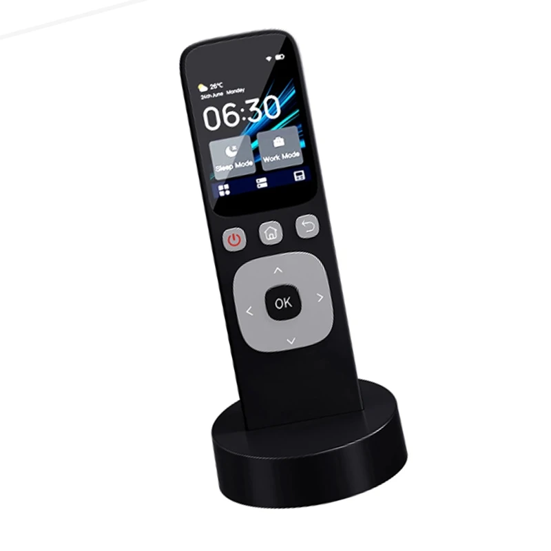 1 Stück WLAN Haushalts gerät Center Control Wireless Touchscreen Handheld Zentral steuerung schwarz Kunststoff USB wiederauf ladbar