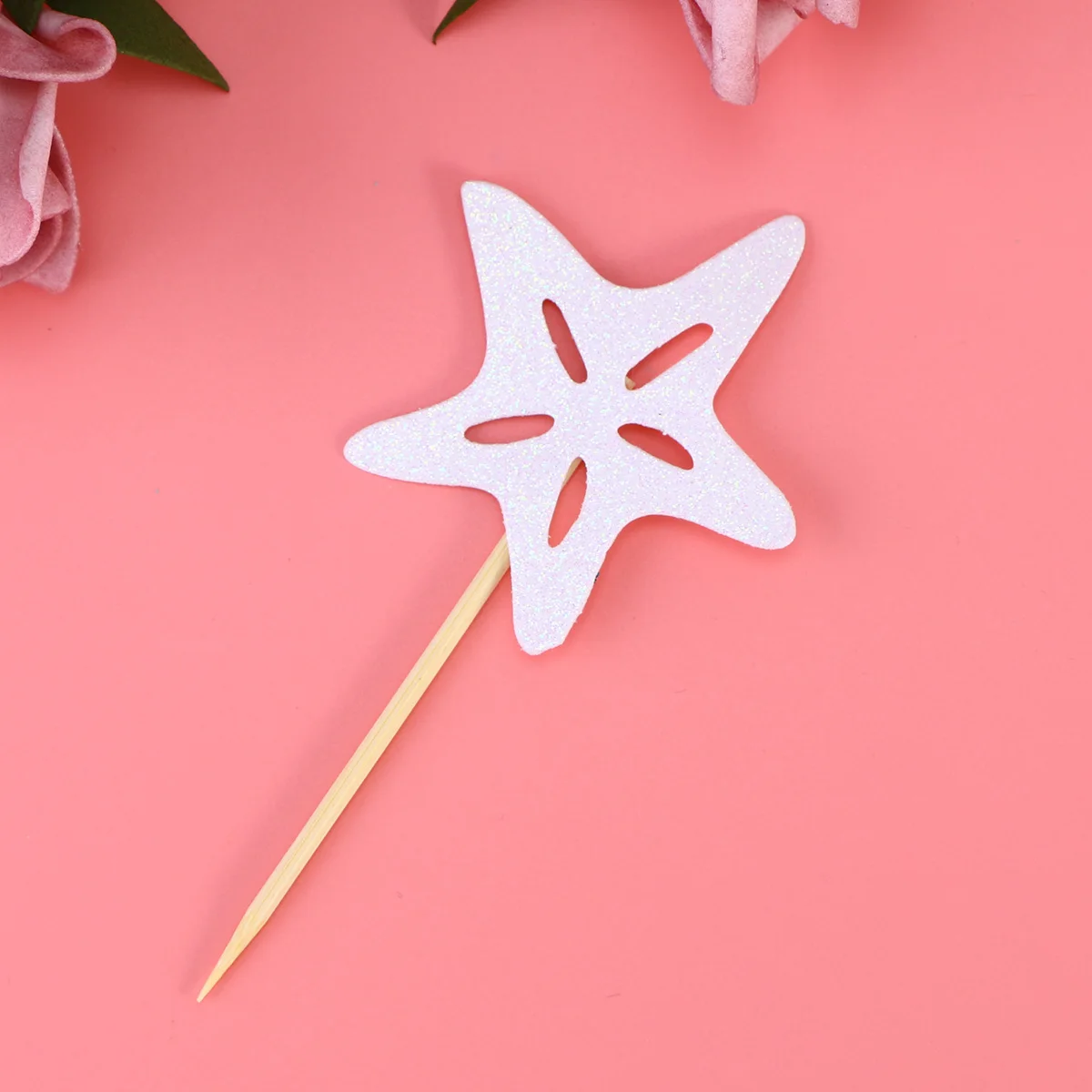 24 Uds. De adornos para magdalenas, selecciones de comida, decoración de pasteles para Baby Shower, fiesta de cumpleaños, boda, concha/sirena/caballo de mar