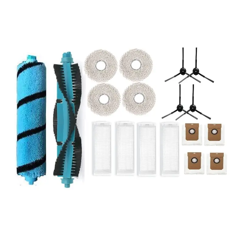 Compre Ahora 18 Piezas de Accesorios para la Aspiradora Cecotec Conga 11090 13090: Cepillo Principal, Cepillo Lateral, Filtro HEPA, Mopa, Bolsa para Polvo