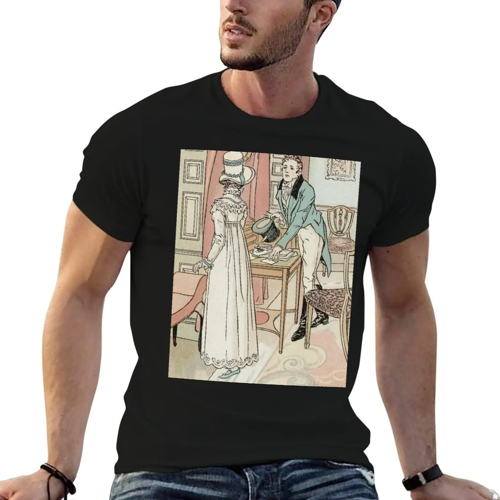 

Charles Edmund Brock - Jane Austen His Question T-Shirt essential t shirt cute clothes sports fans blanks t shirts for men